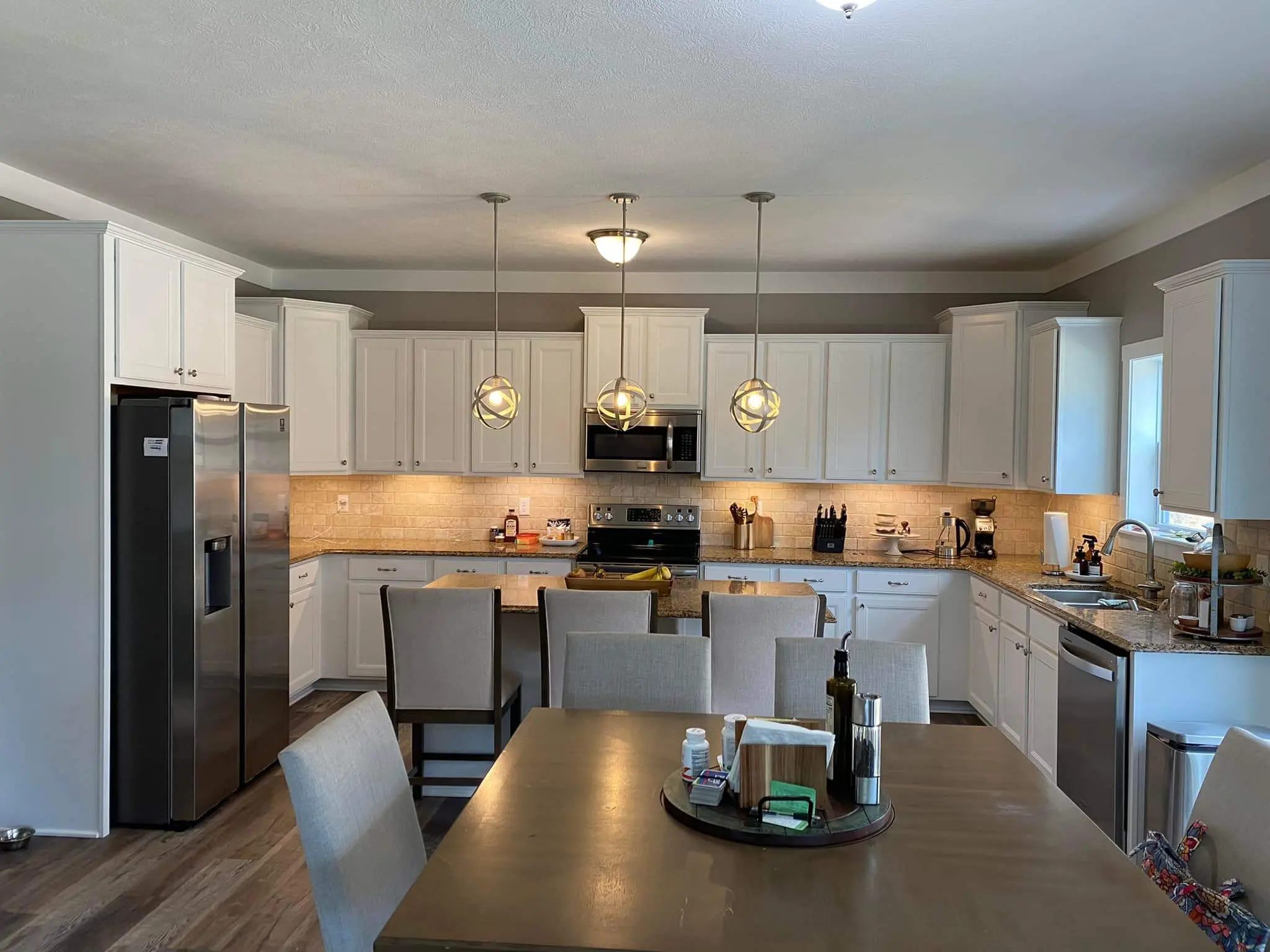 kitchen renovation cabinet painting after