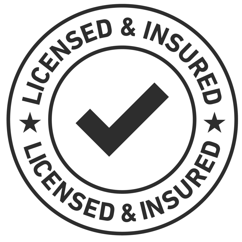 licensed and insured painting and renovation company badge