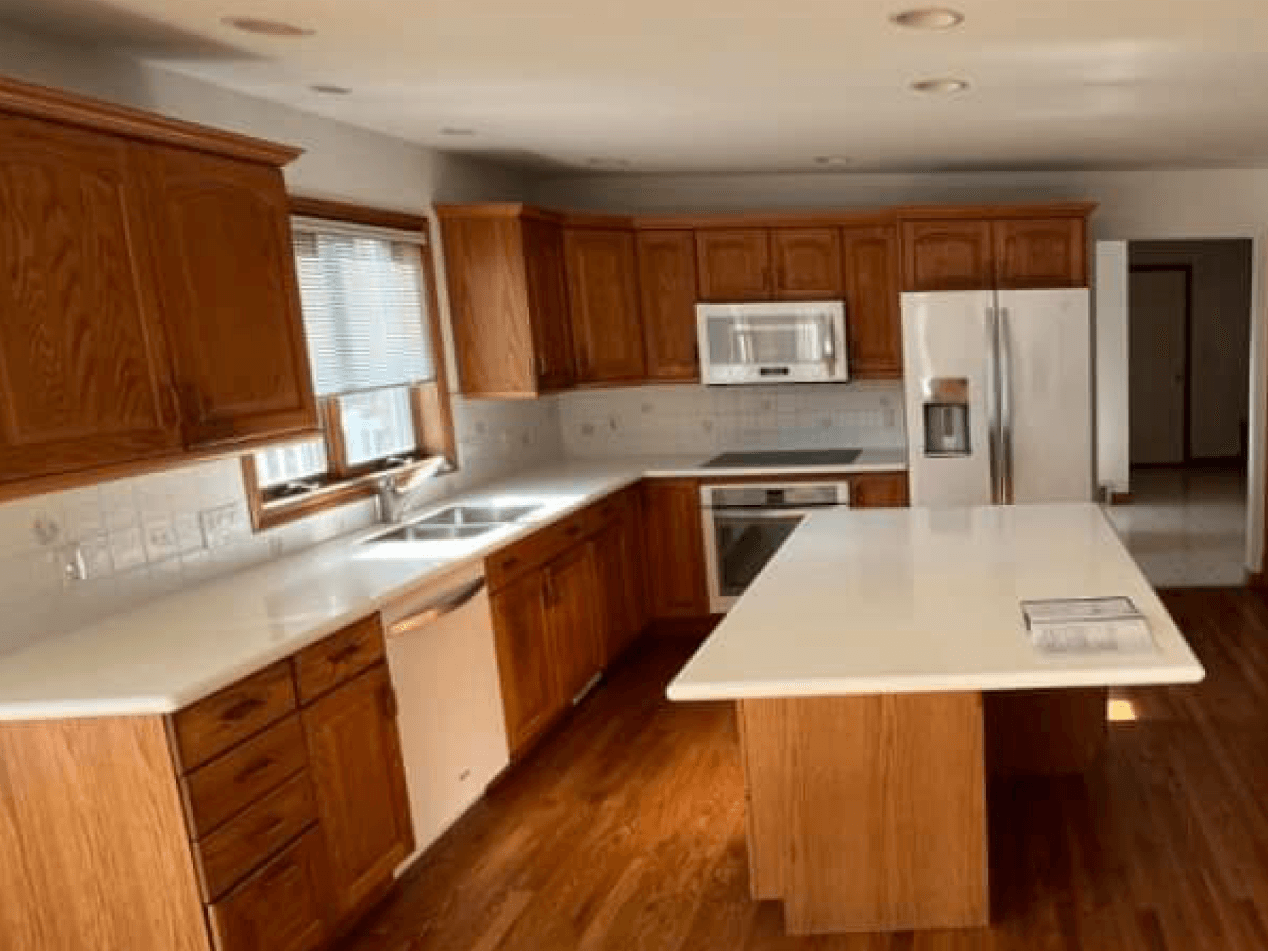 kitchen renovation cabinets before